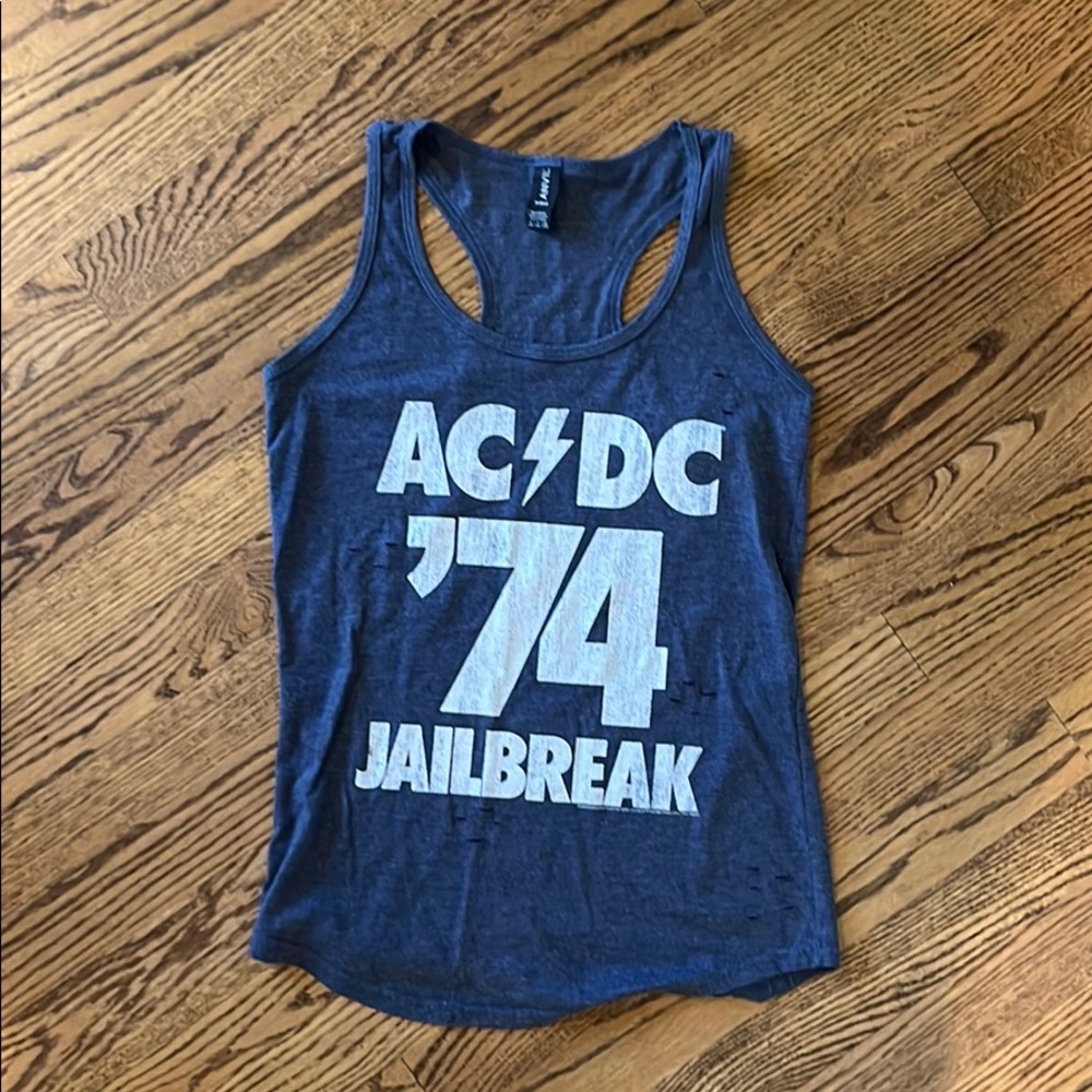 AC/DC Jailbreak ‘74 graphic blue Tank top Small